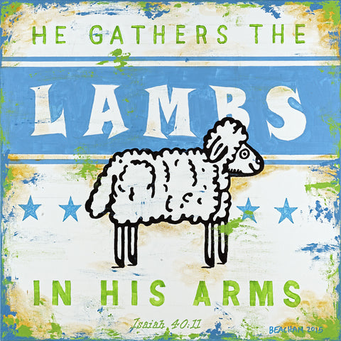 Gather The Lambs-Blue / Psalm 40:11